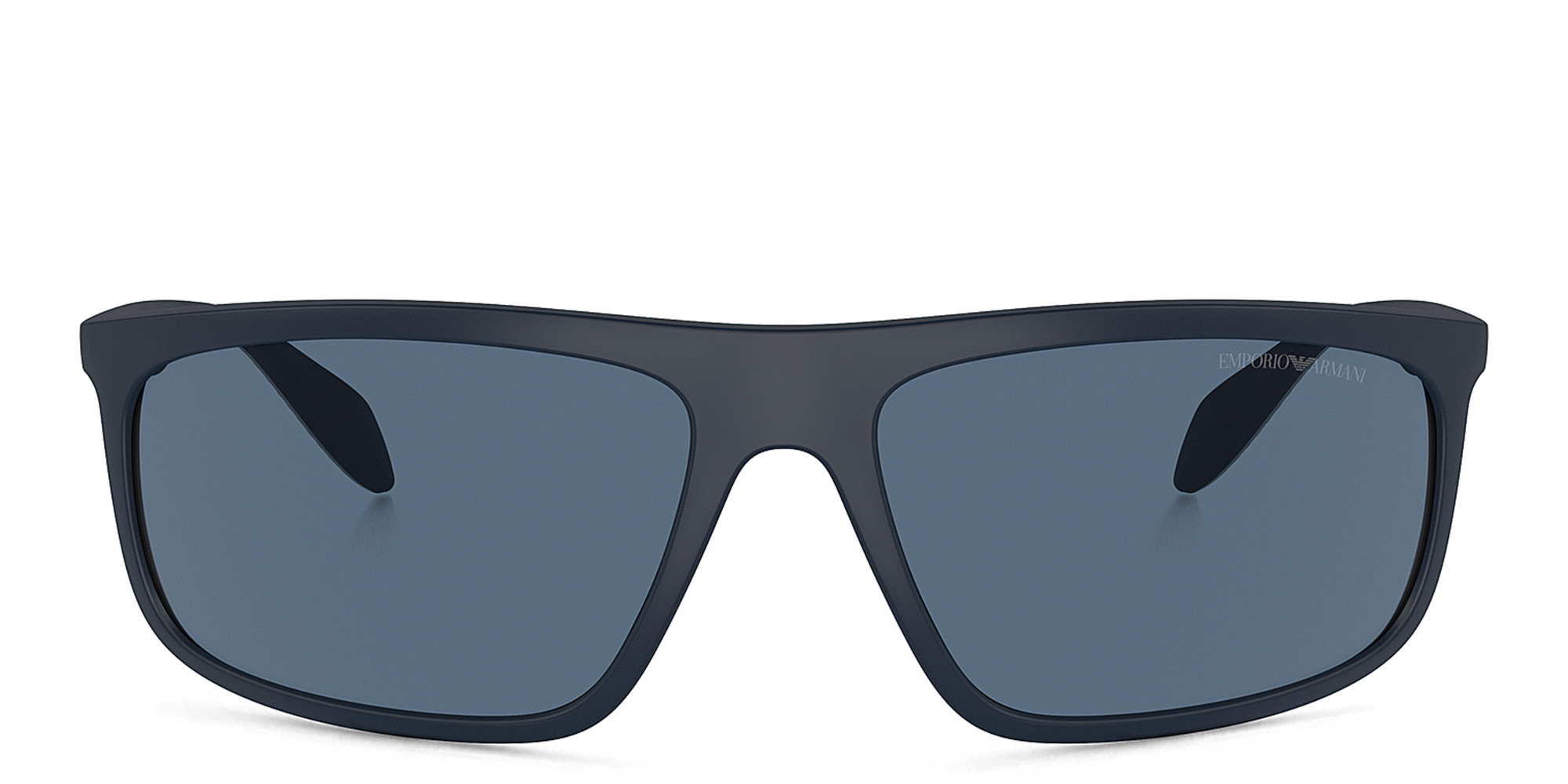 Emporio Armani Pilot Sunglasses in Matte Blue/Rubber Grey – Product Photo 1