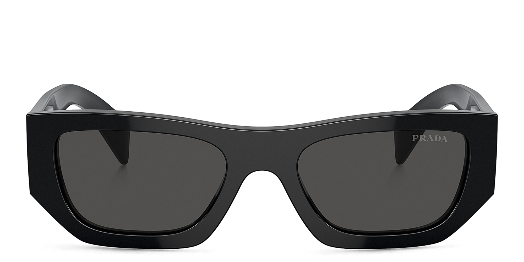 Shop PRADA Unisex Pillow Sunglasses in Black online.