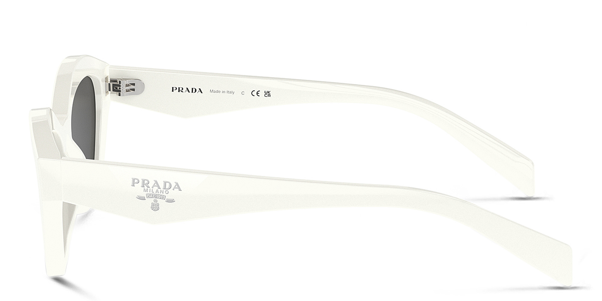 PRADA Butterfly Sunglasses in White – Product Photo 3