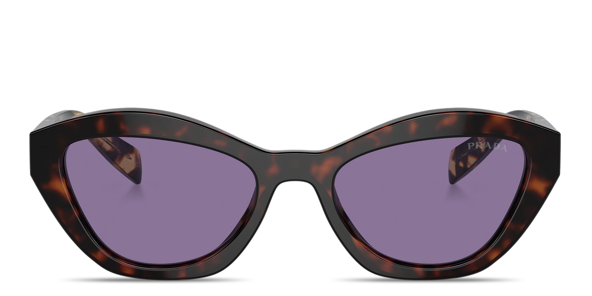 Shop PRADA Logo Print Cat-Eye Sunglasses in Havana online.