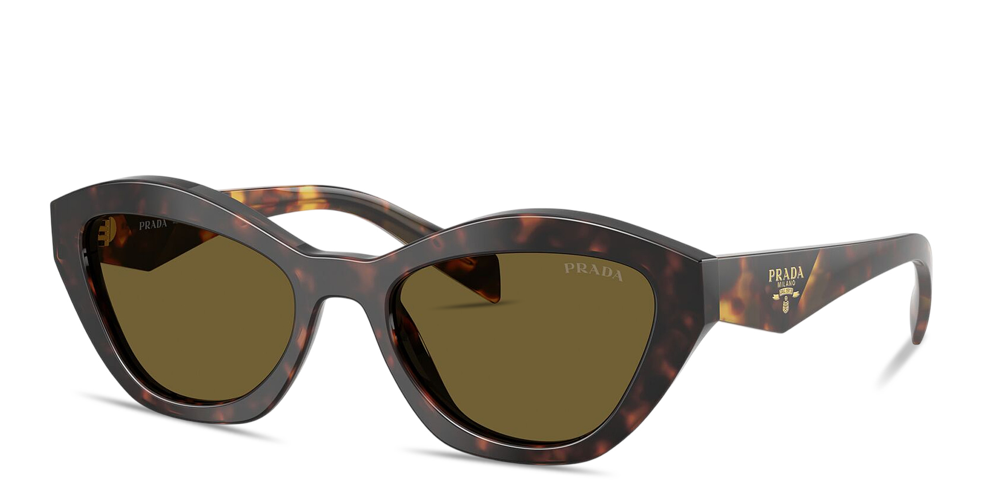 PRADA Logo Print Butterfly Sunglasses in Tortoise – Product Photo 2