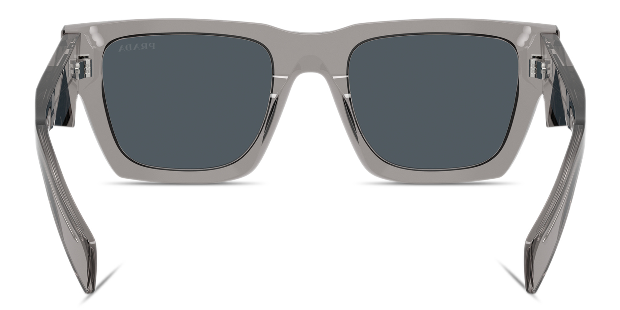 Shop PRADA Catwalk Pillow Sunglasses in Transparent Dark Grey online.