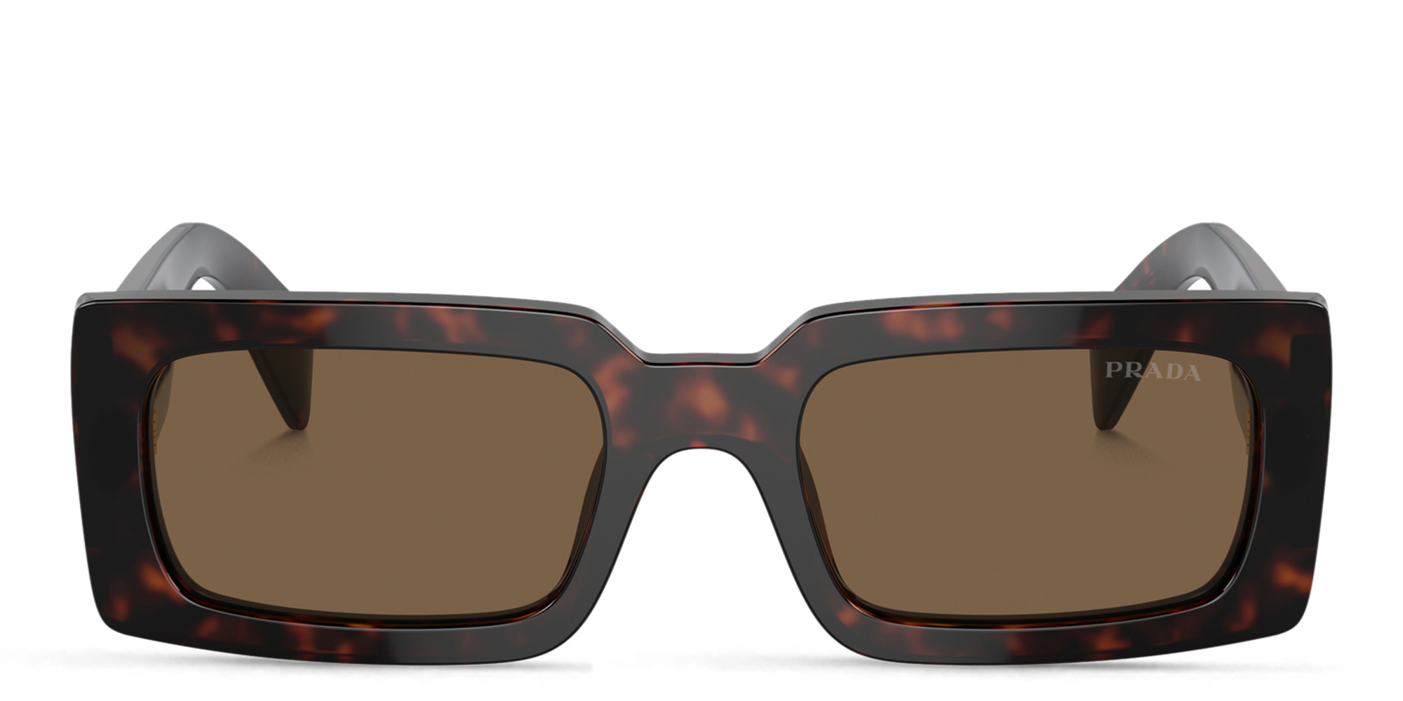 Shop PRADA Pillow Sunglasses in Briar Tortoise online.