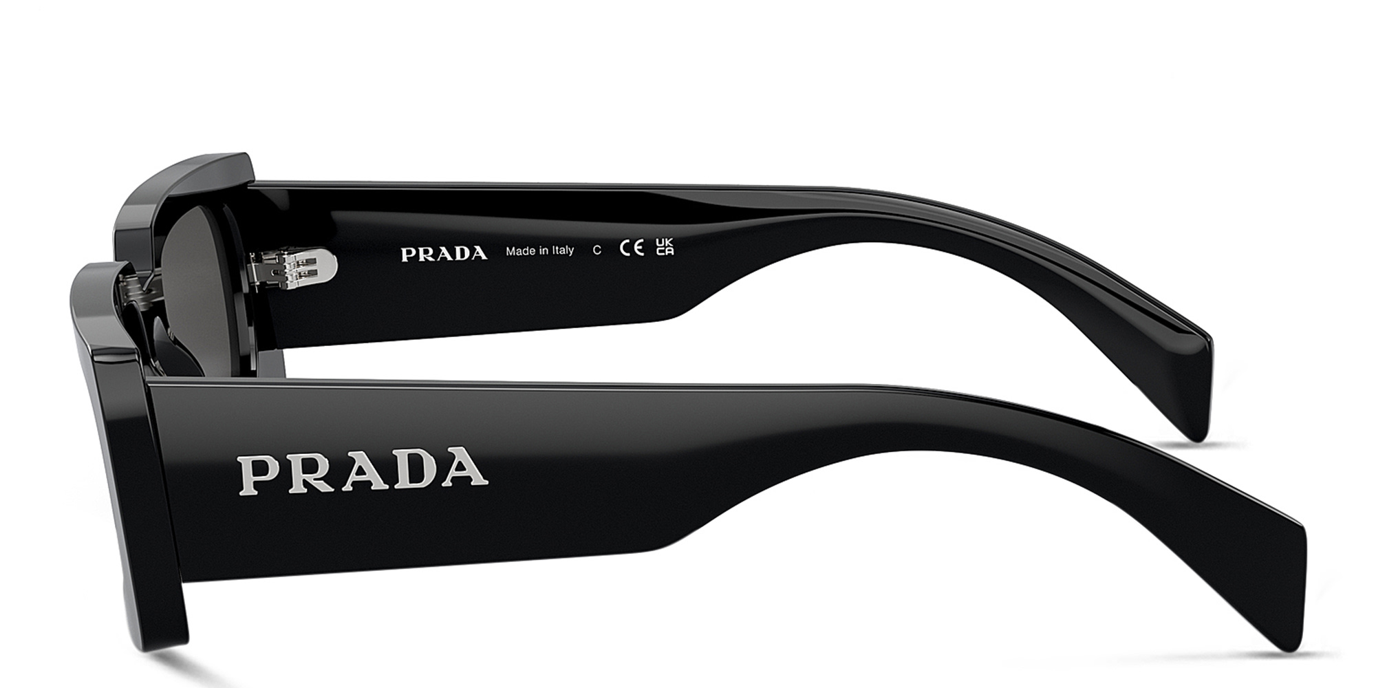 PRADA Pillow Sunglasses in Black – Product Photo 3