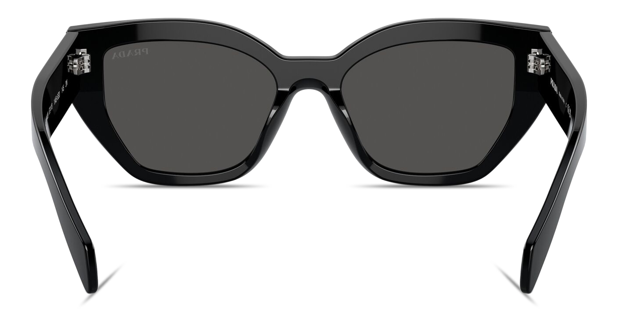PRADA Logo Lettering Butterfly Sunglasses in Black – Product Photo 4