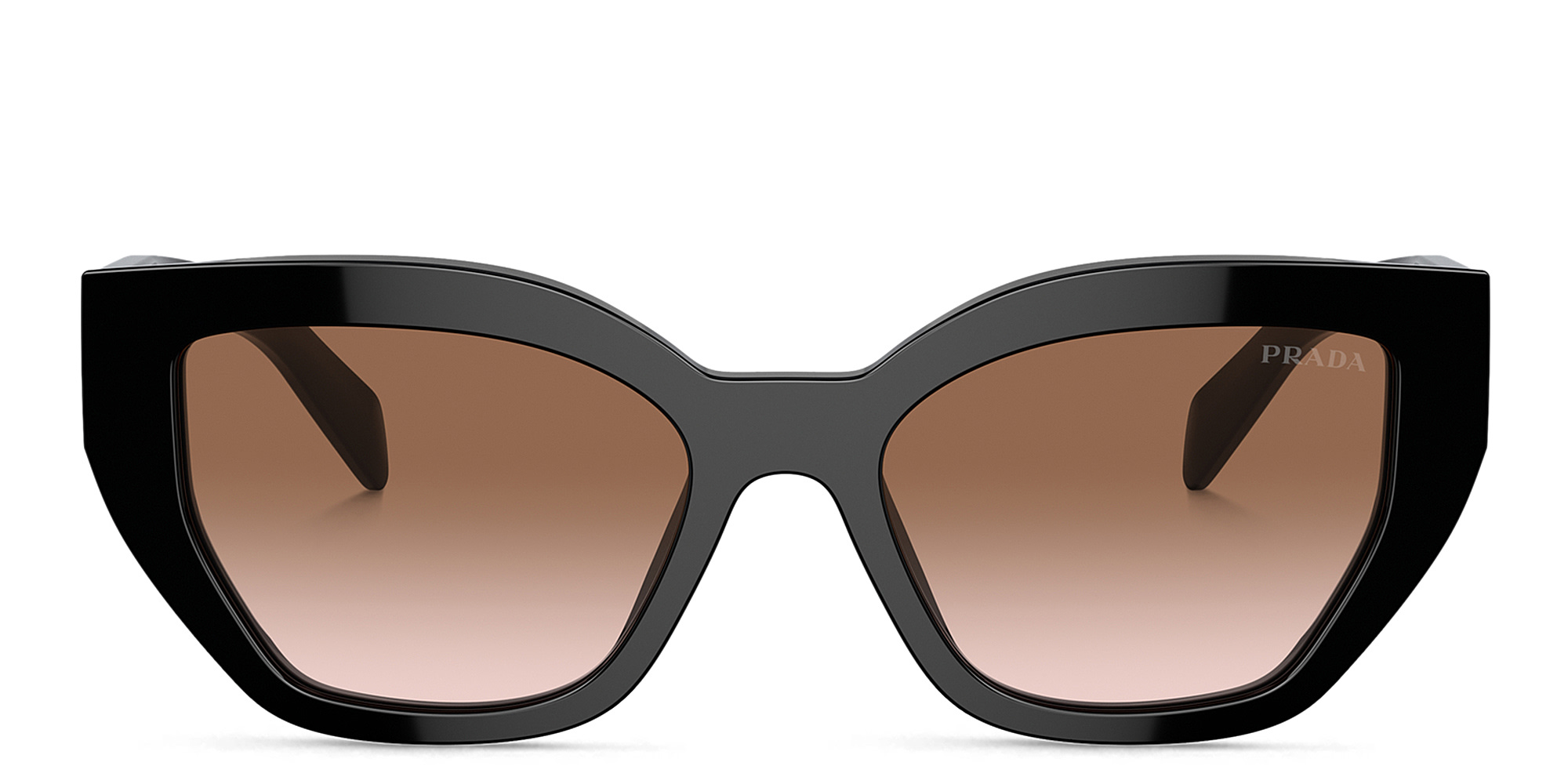 PRADA Logo Butterfly Sunglasses in Black – Product Photo 1