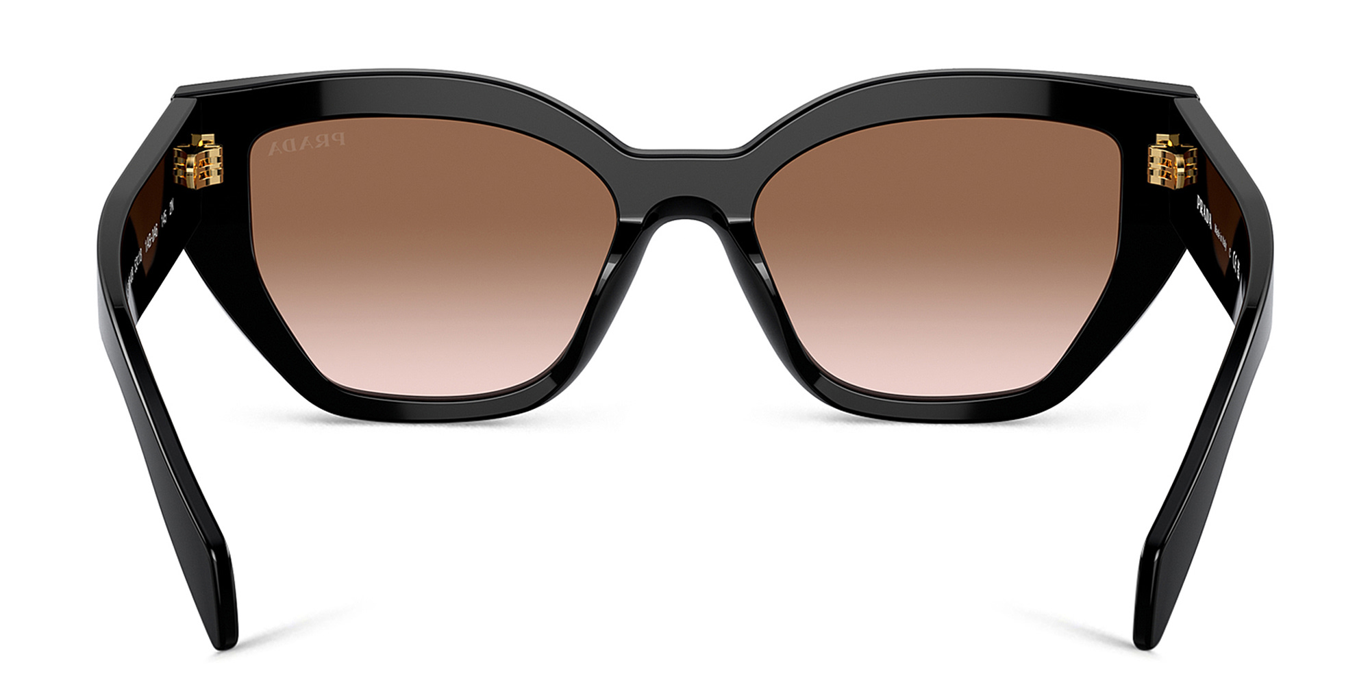 PRADA Logo Butterfly Sunglasses in Black – Product Photo 4