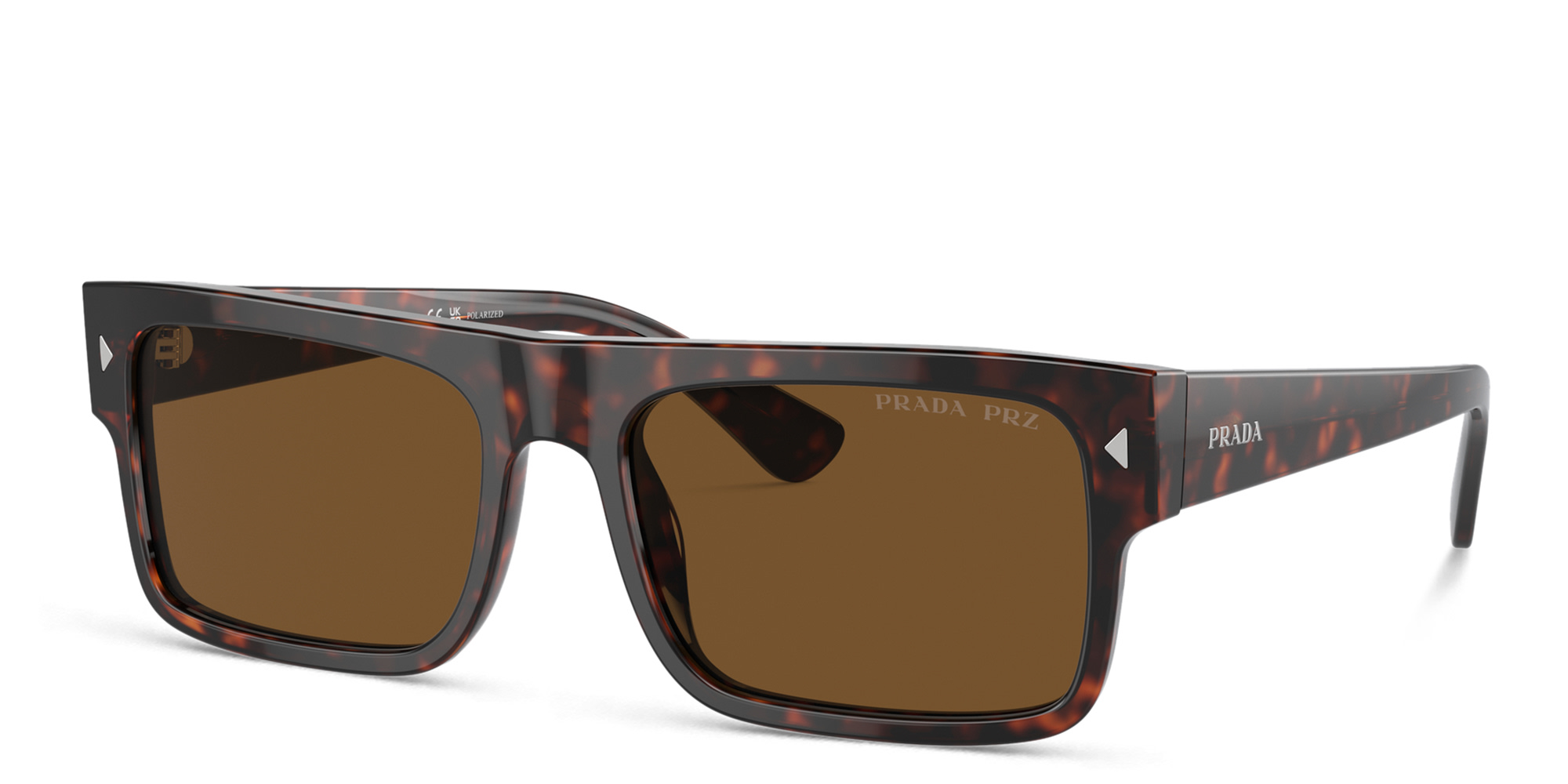 تسوق نظارات شمسية مستطيلة برادا بلون مموه أونلاين.