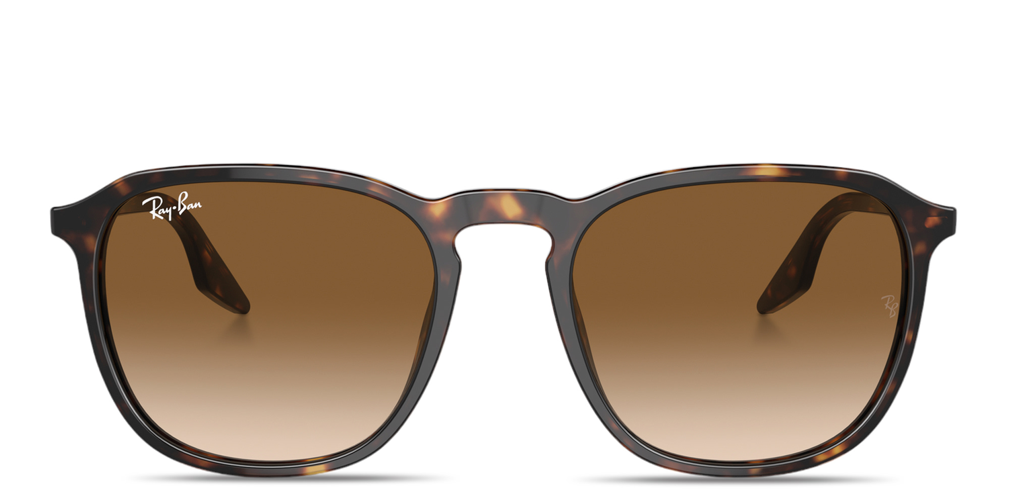 Ray-Ban Embossed Logo Unisex Square Sunglasses in Havana – Product Photo 1