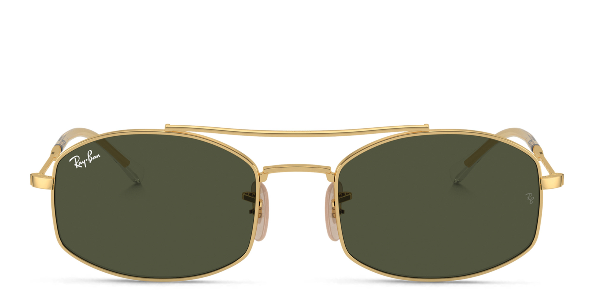 Ray-Ban Unisex Oval Sunglasses in Gold – Product Photo 1