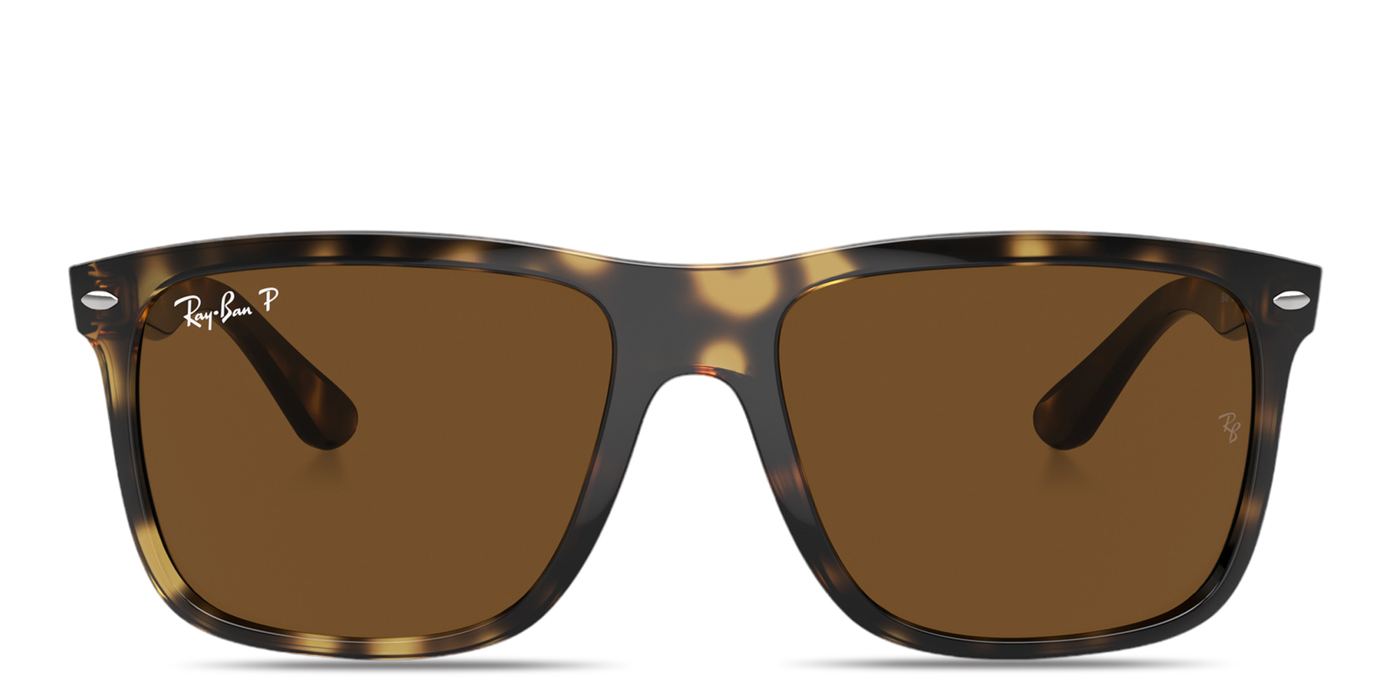 Ray-Ban Boyfriend Two Unisex Square Sunglasses in Havana – Product Photo 1