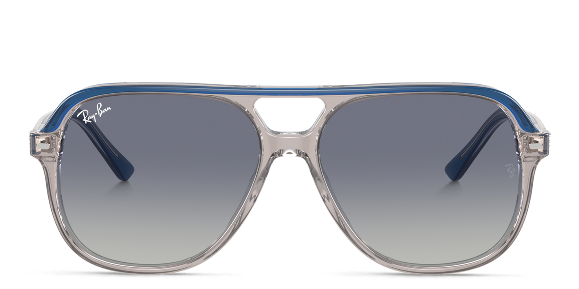 Shop Ray-Ban Junior Kids Square Sunglasses in Blue online.