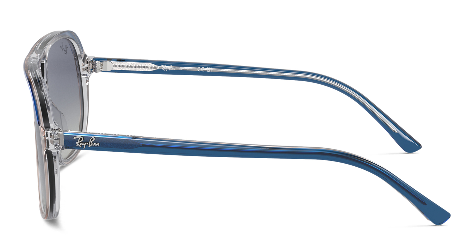 Shop Ray-Ban Junior Kids Square Sunglasses in Blue online.