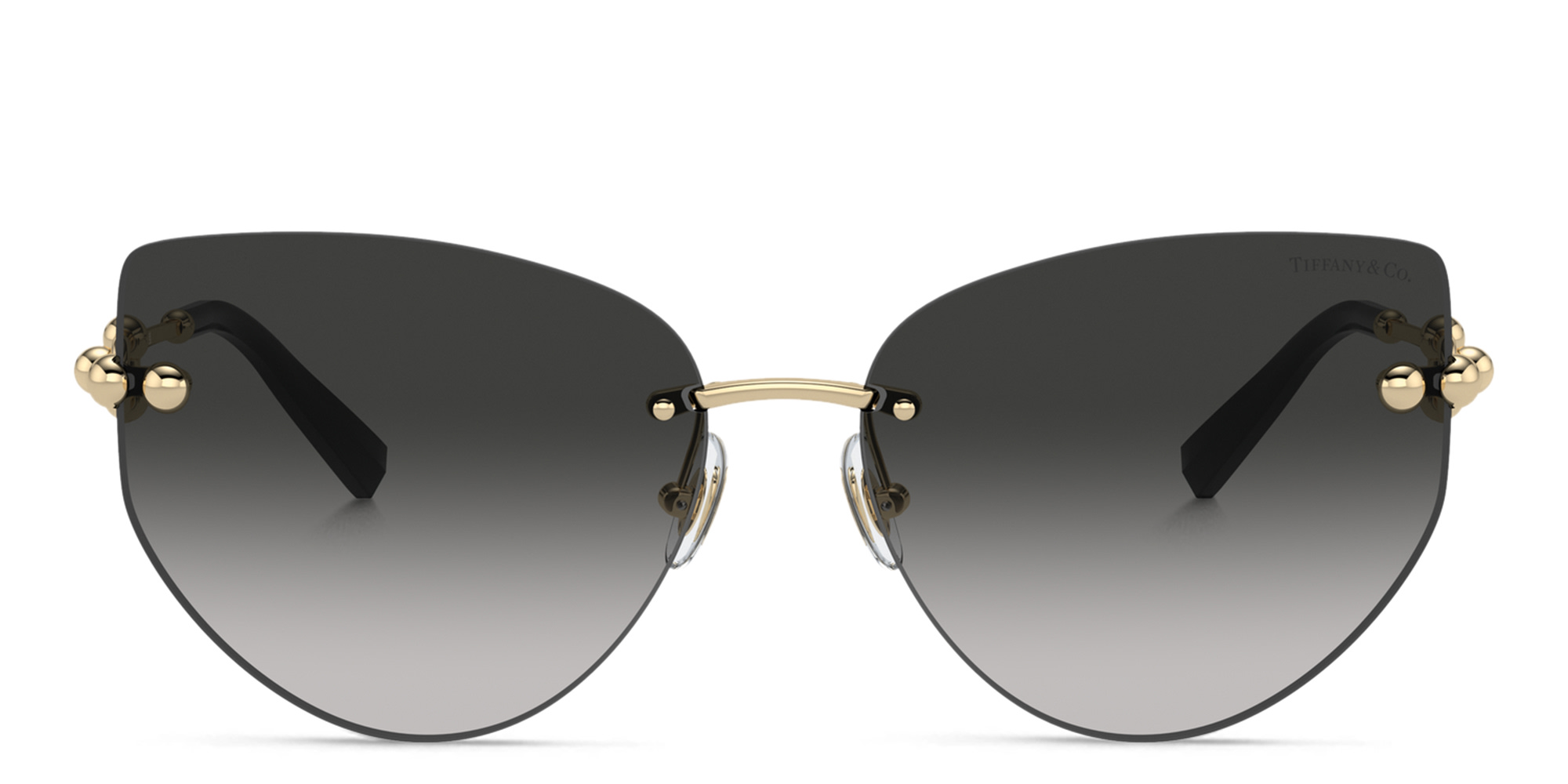 نظارات شمسية بترفلاي من تيفاني أند كو بلون ذهبي فاتح - صورة المنتج 1