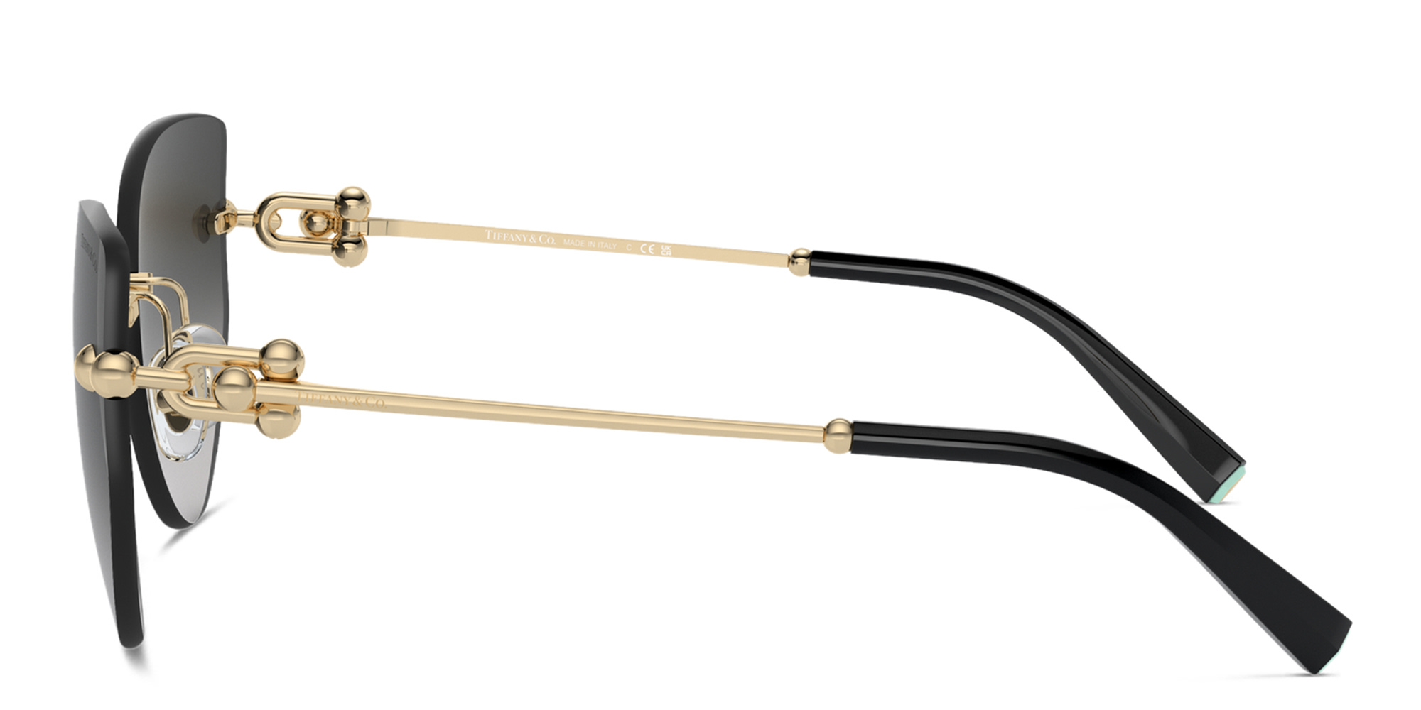 نظارات شمسية بترفلاي من تيفاني أند كو بلون ذهبي فاتح - صورة المنتج 3