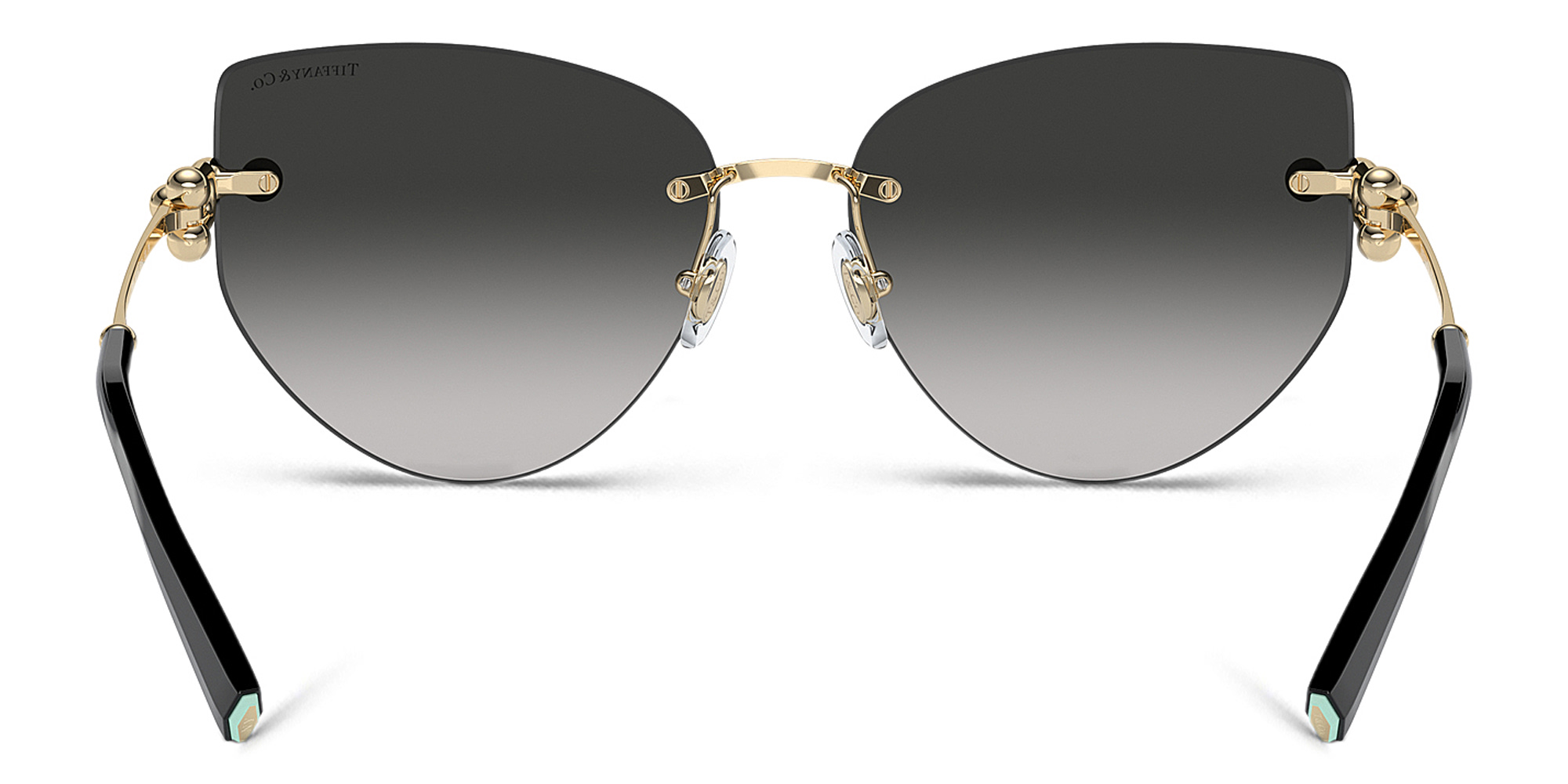 نظارات شمسية بترفلاي من تيفاني أند كو بلون ذهبي فاتح - صورة المنتج 4