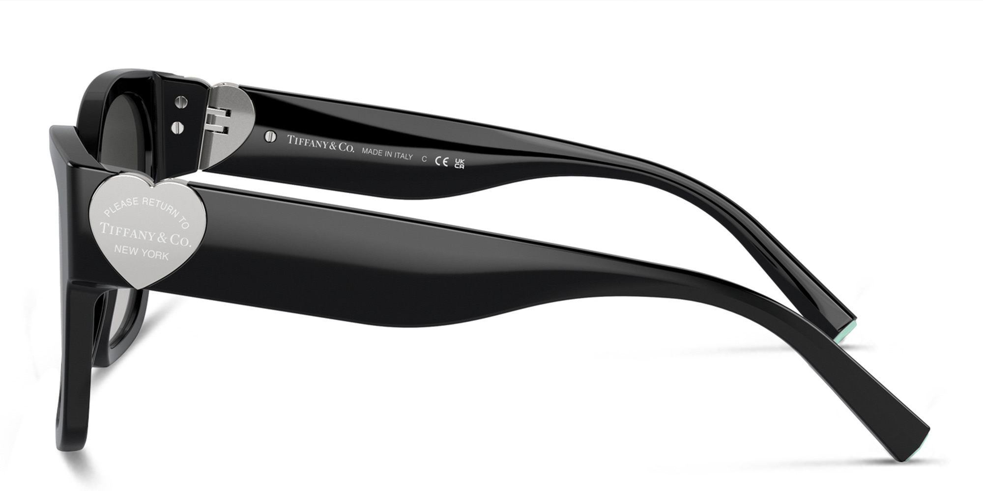 TIFFANY Oversized Square Sunglasses in Black – Product Photo 3