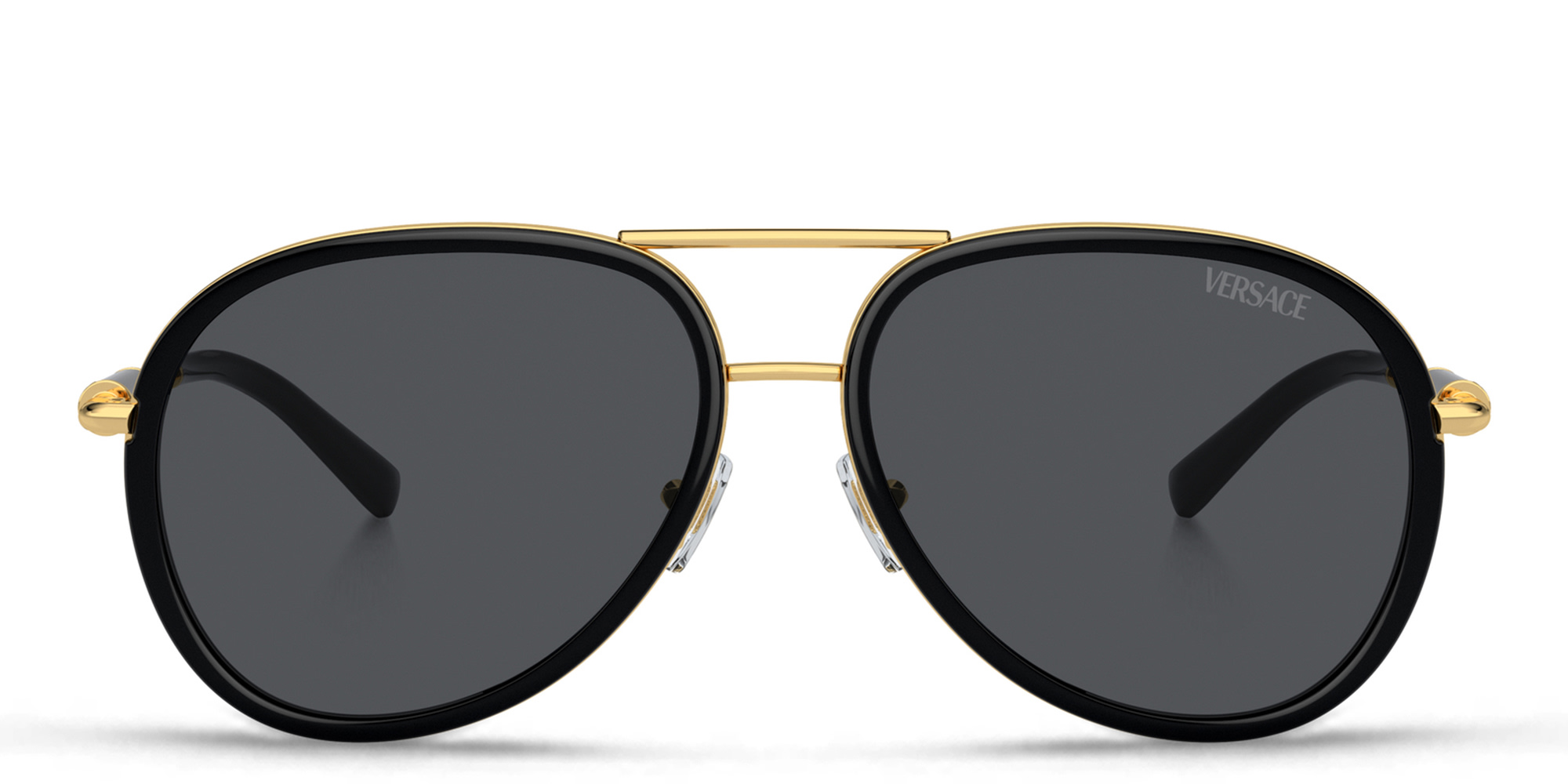 VERSACE Unisex Pilot Sunglasses in Black – Product Photo 1