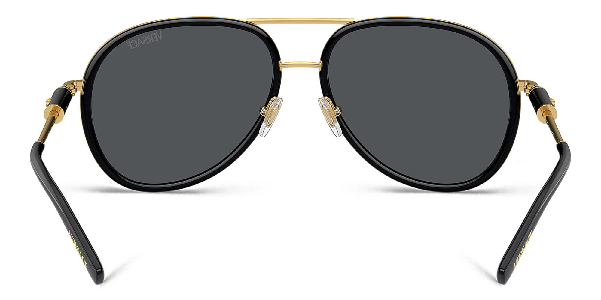 VERSACE Unisex Pilot Sunglasses in Black – Product Photo 4