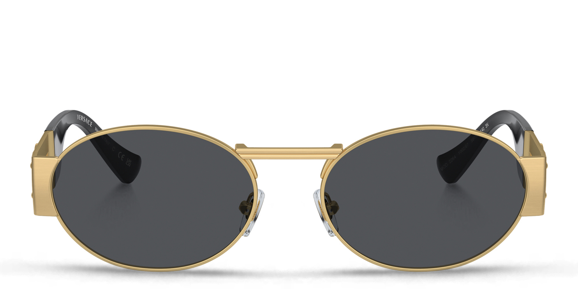 VERSACE Medusa Unisex Oval Sunglasses in Gold – Product Photo 1