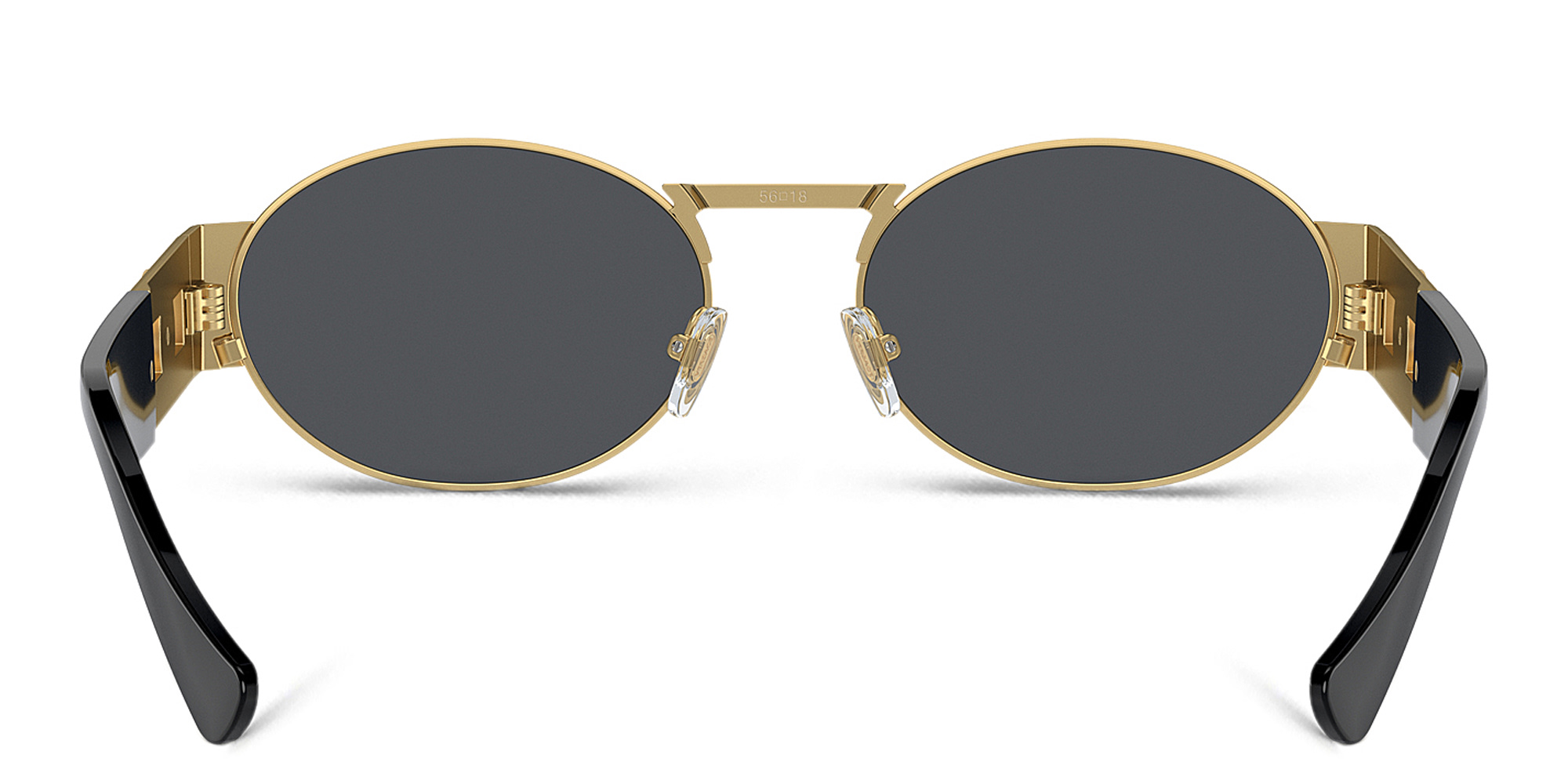 VERSACE Medusa Unisex Oval Sunglasses in Gold – Product Photo 4