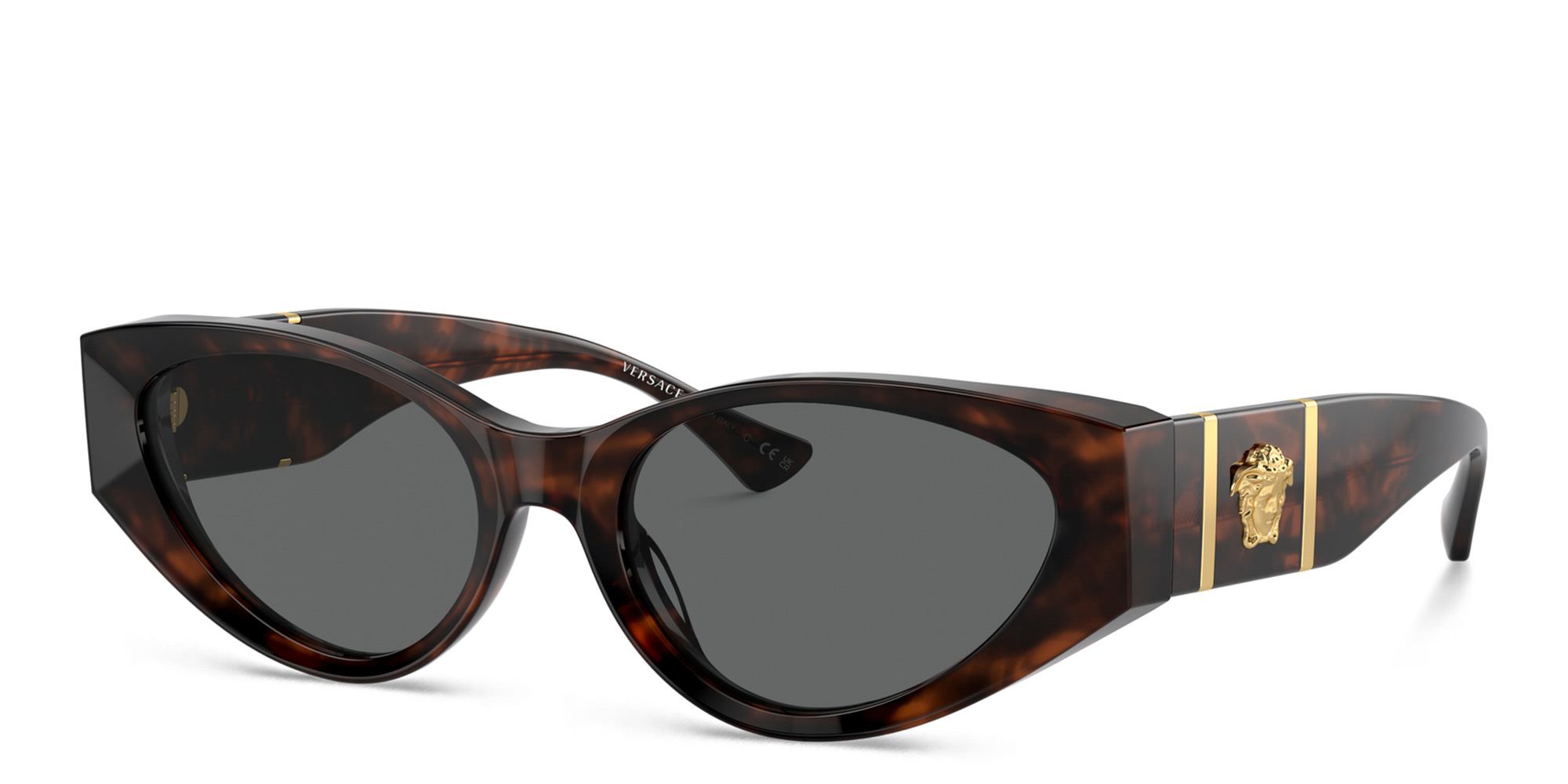 VERSACE Medusa Cat-Eye Sunglasses in Havana – Product Photo 2