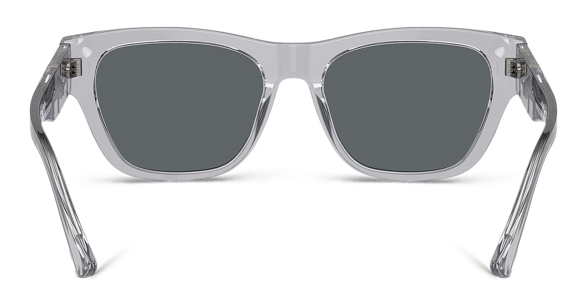 VERSACE Medusa Square Sunglasses in Grey Transparent – Product Photo 4