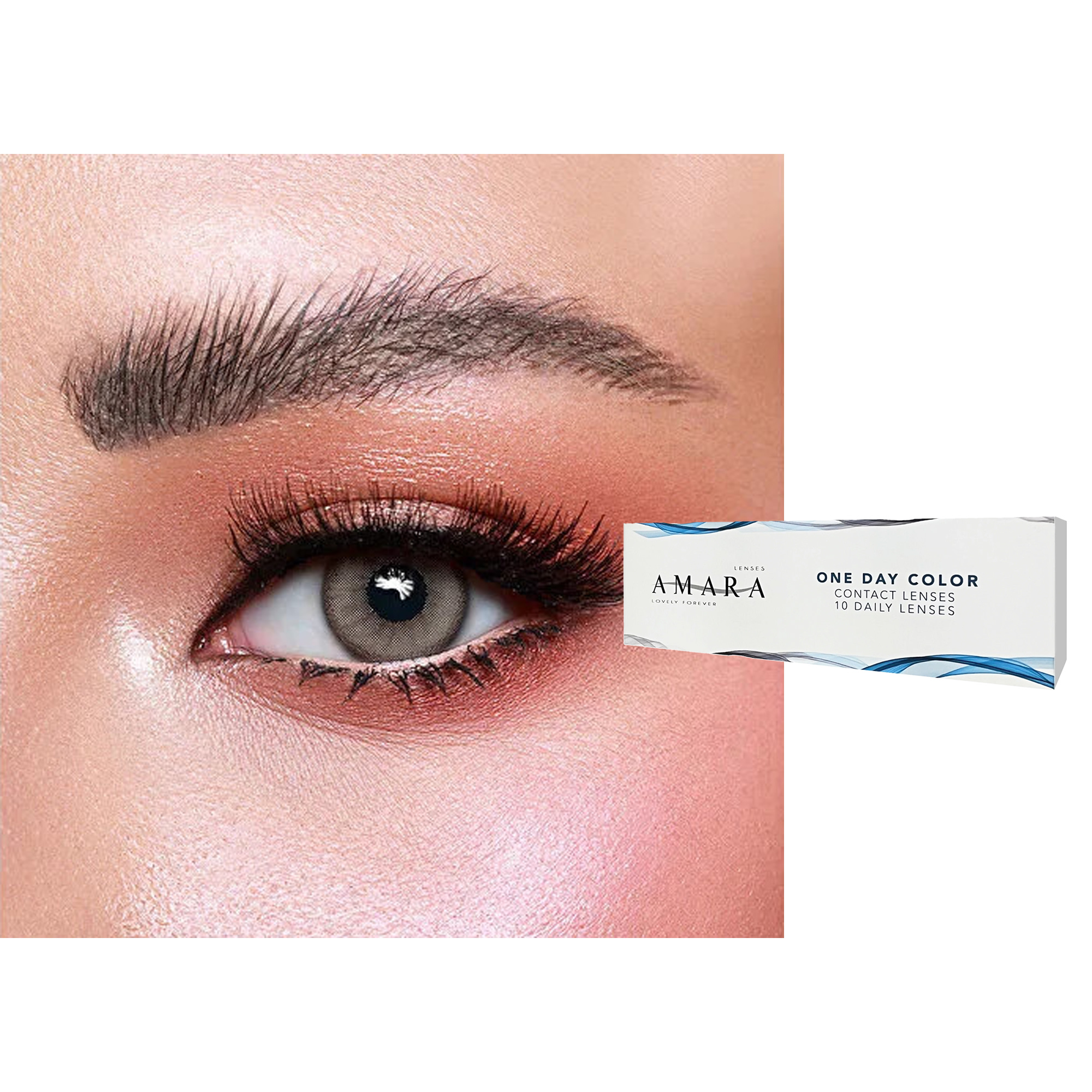 عدسات لاصقة ملوّنة للإستخدام الواحد - هاني من أمارا وان داي - صورة المنتج 1