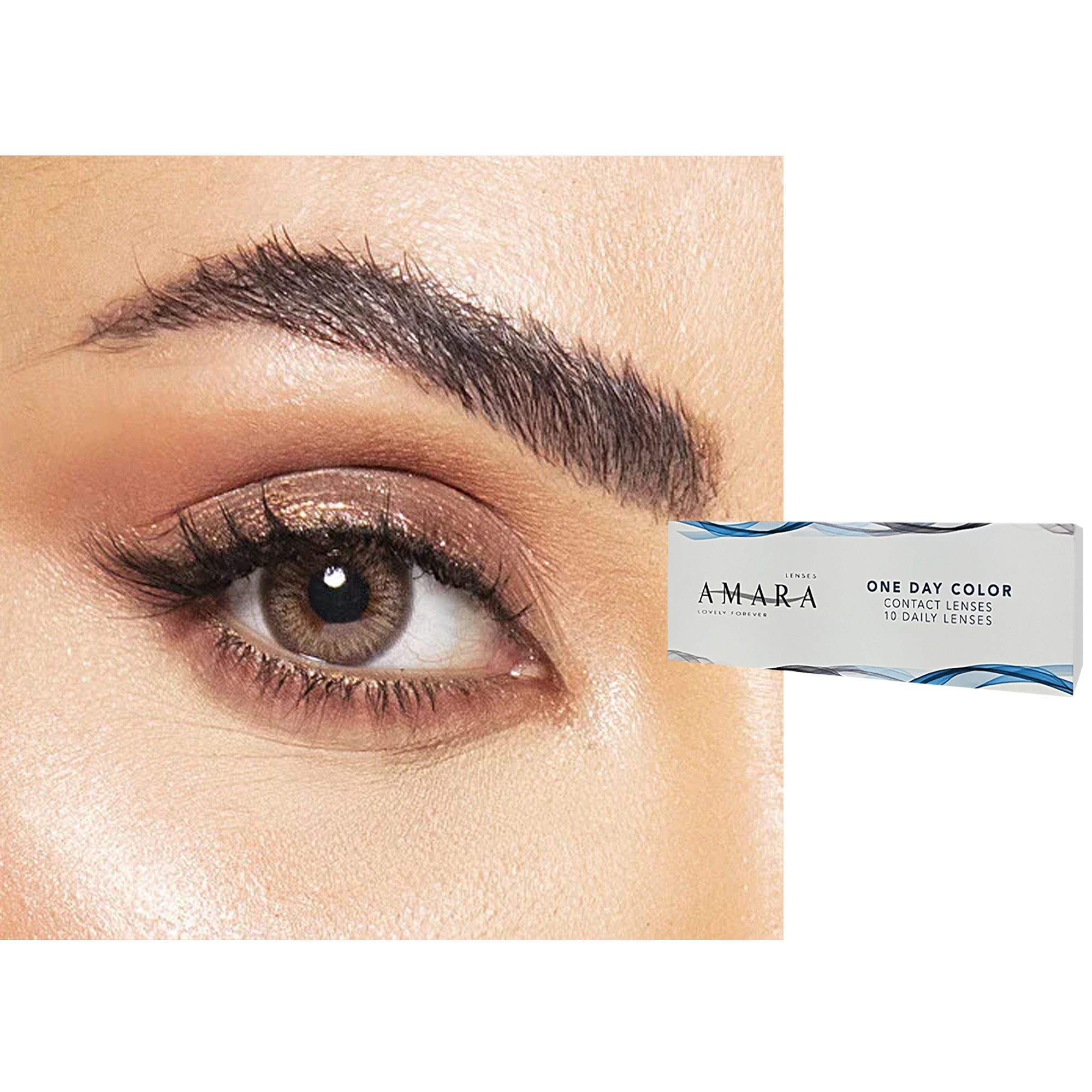 Shop Amara 1-Day Color Contact Lenses - Moon Stone online.