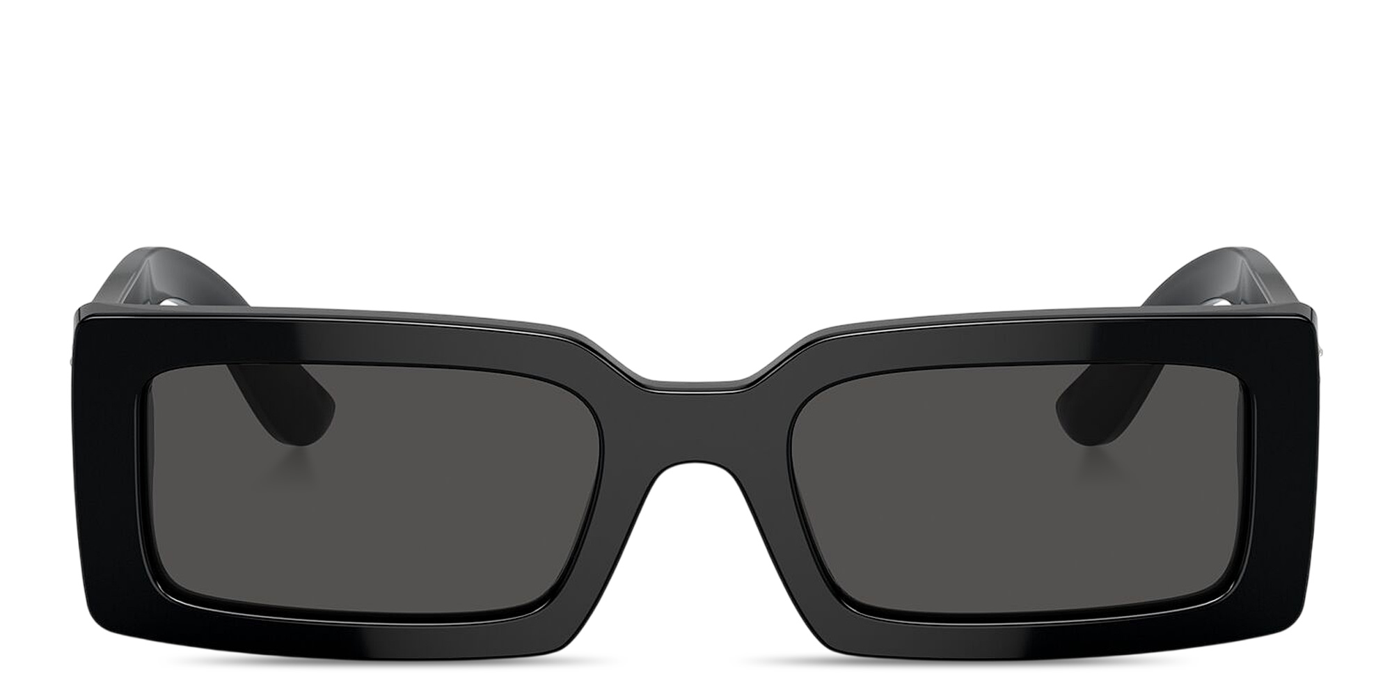 Shop Dolce & Gabbana Rectangle Sunglasses in Black online.