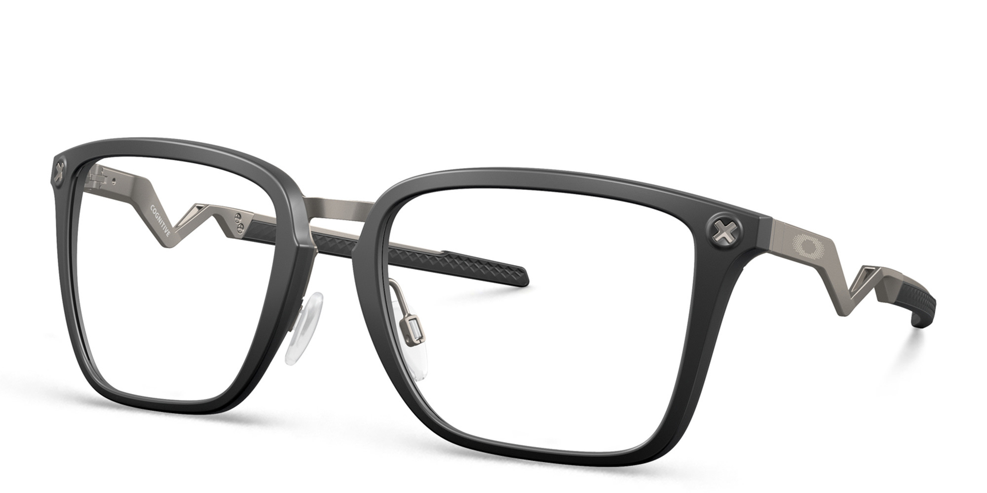 Oakley Square Eyeglasses in Satin Black – Product Photo 2