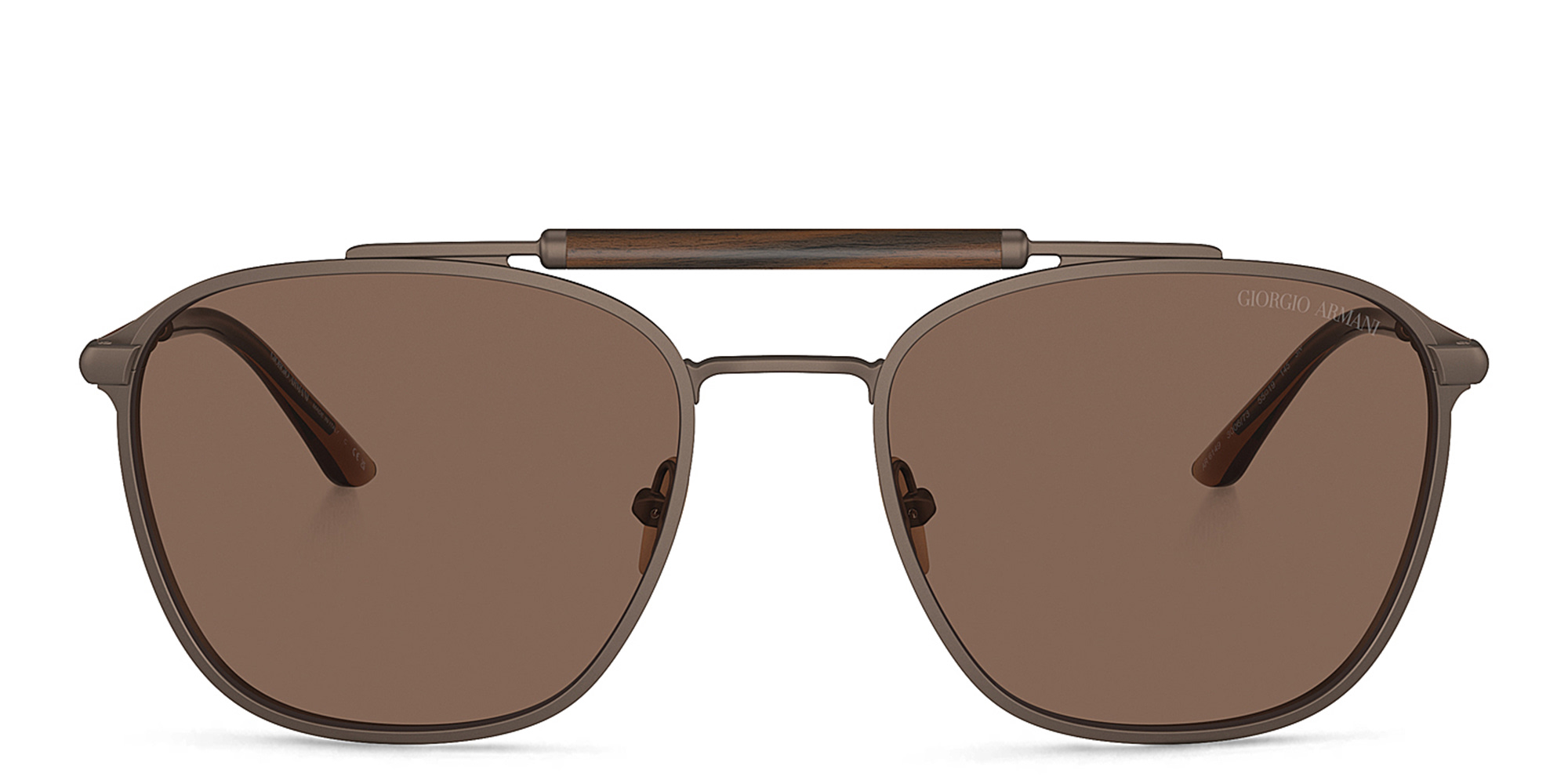 GIORGIO ARMANI Square Sunglasses in Matte Bronze – Product Photo 1