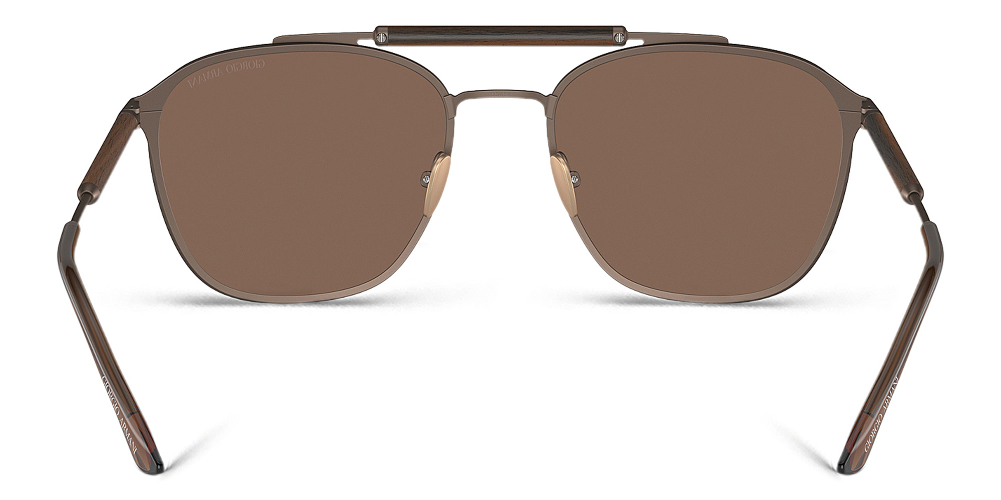 GIORGIO ARMANI Square Sunglasses in Matte Bronze – Product Photo 4