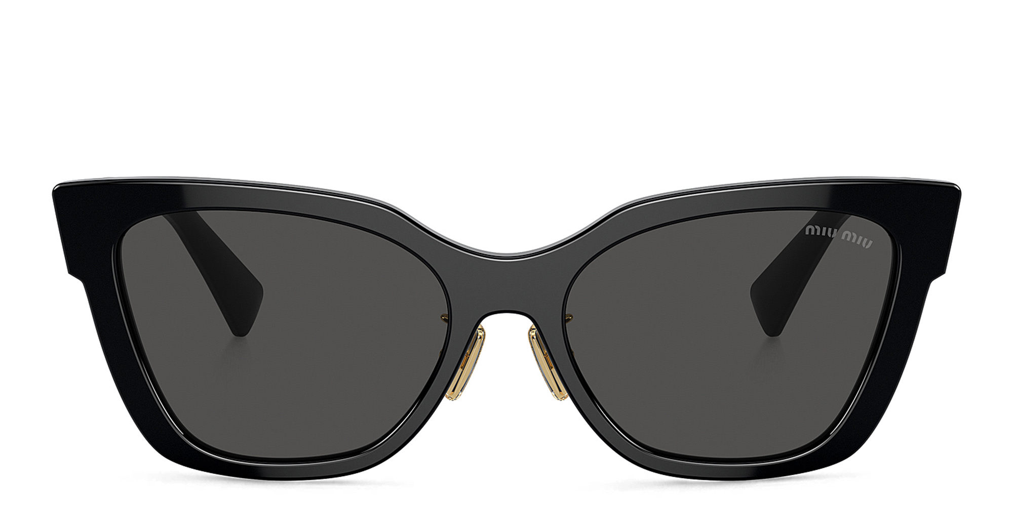 MIU MIU Square Sunglasses in Black – Product Photo 1
