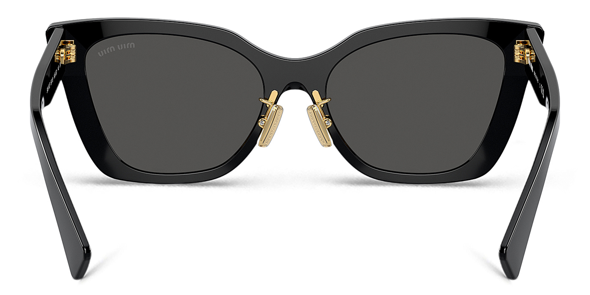 MIU MIU Square Sunglasses in Black – Product Photo 4