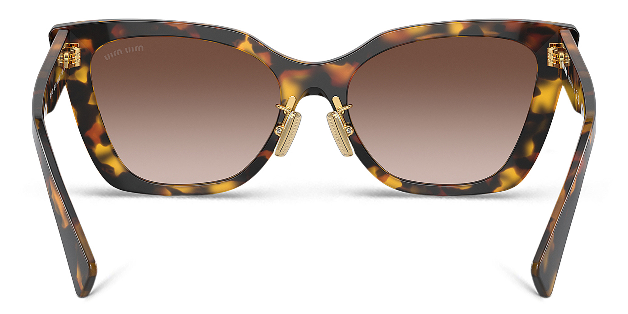 MIU MIU Square Sunglasses in Honey Havana – Product Photo 4