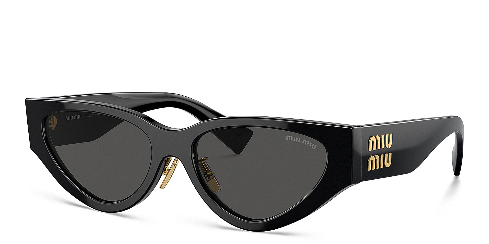 MIU MIU Cat-Eye Sunglasses in Black – Product Photo 2