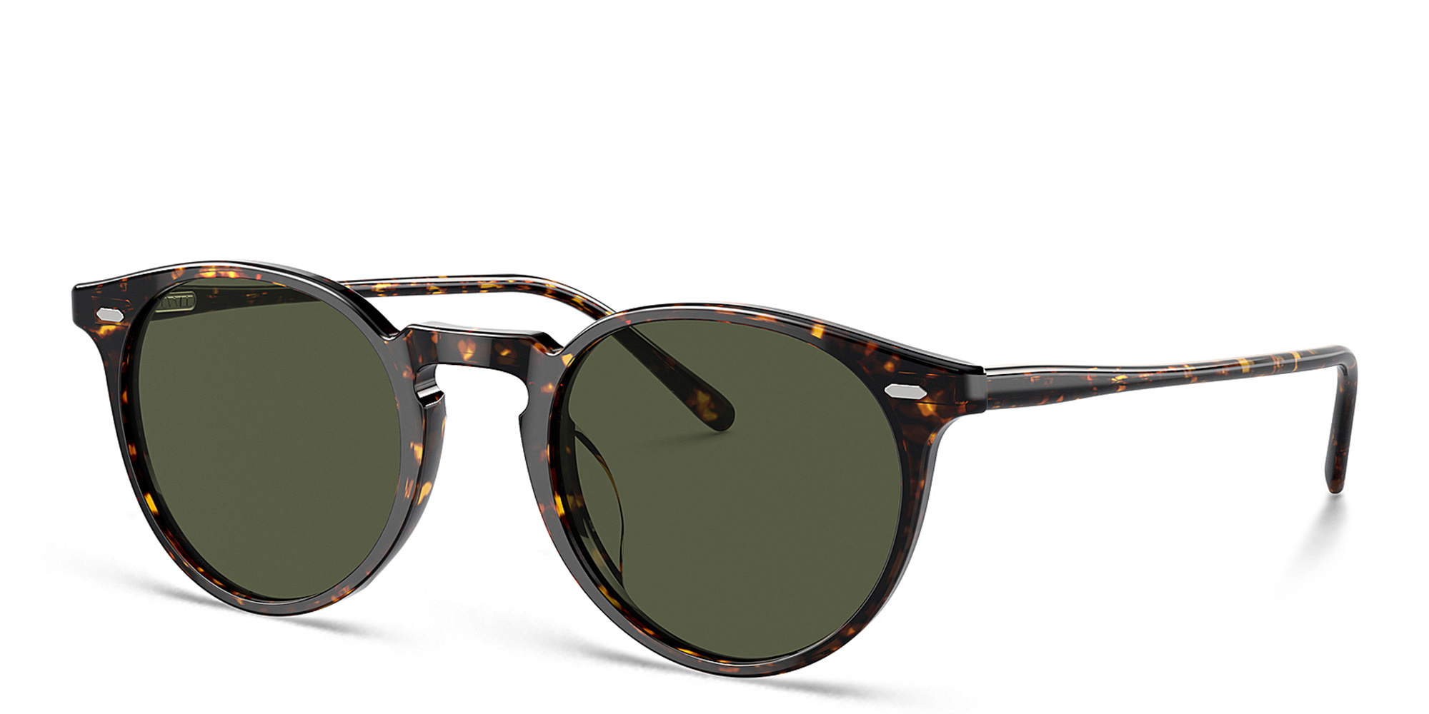 OLIVER PEOPLES Unisex Panthos Sunglasses in Atago Tortoise – Product Photo 2