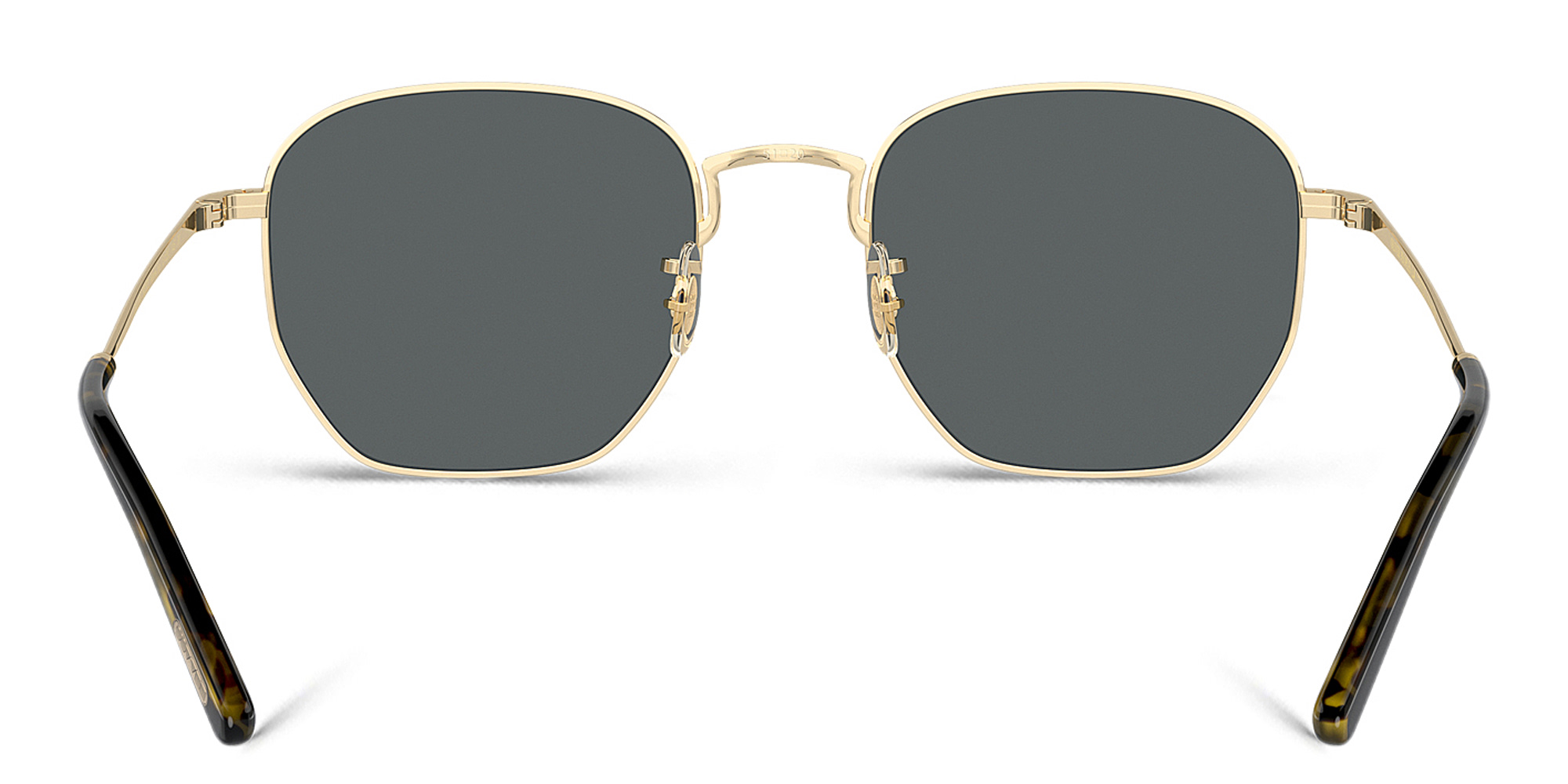 OLIVER PEOPLES Unisex Irregular Sunglasses in Gold – Product Photo 4