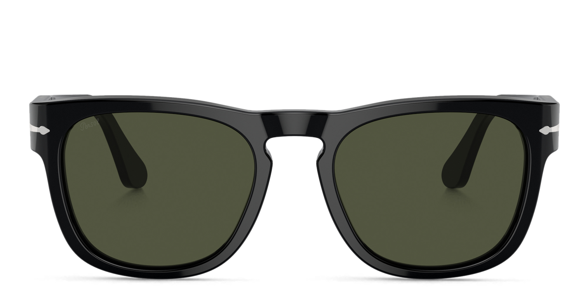 Shop PERSOL Unisex Square Sunglasses in Black online.