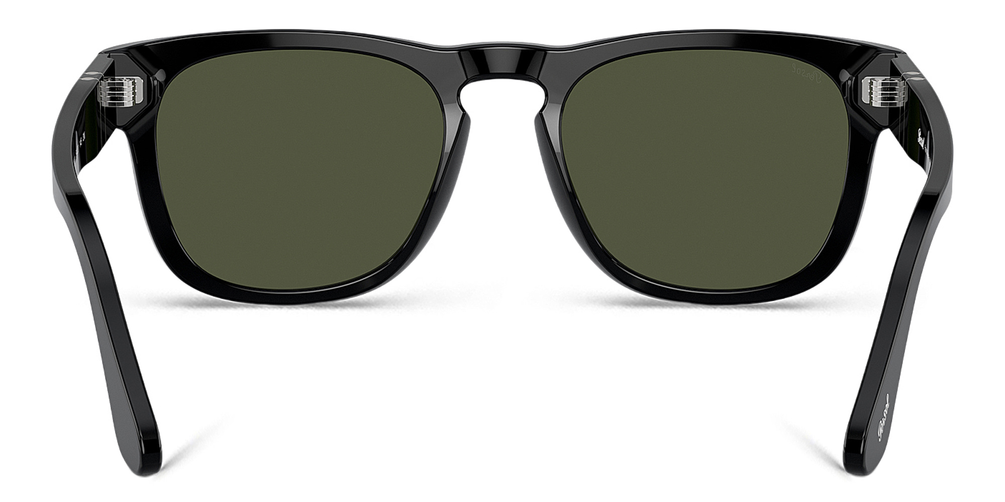 Shop PERSOL Unisex Square Sunglasses in Black online.