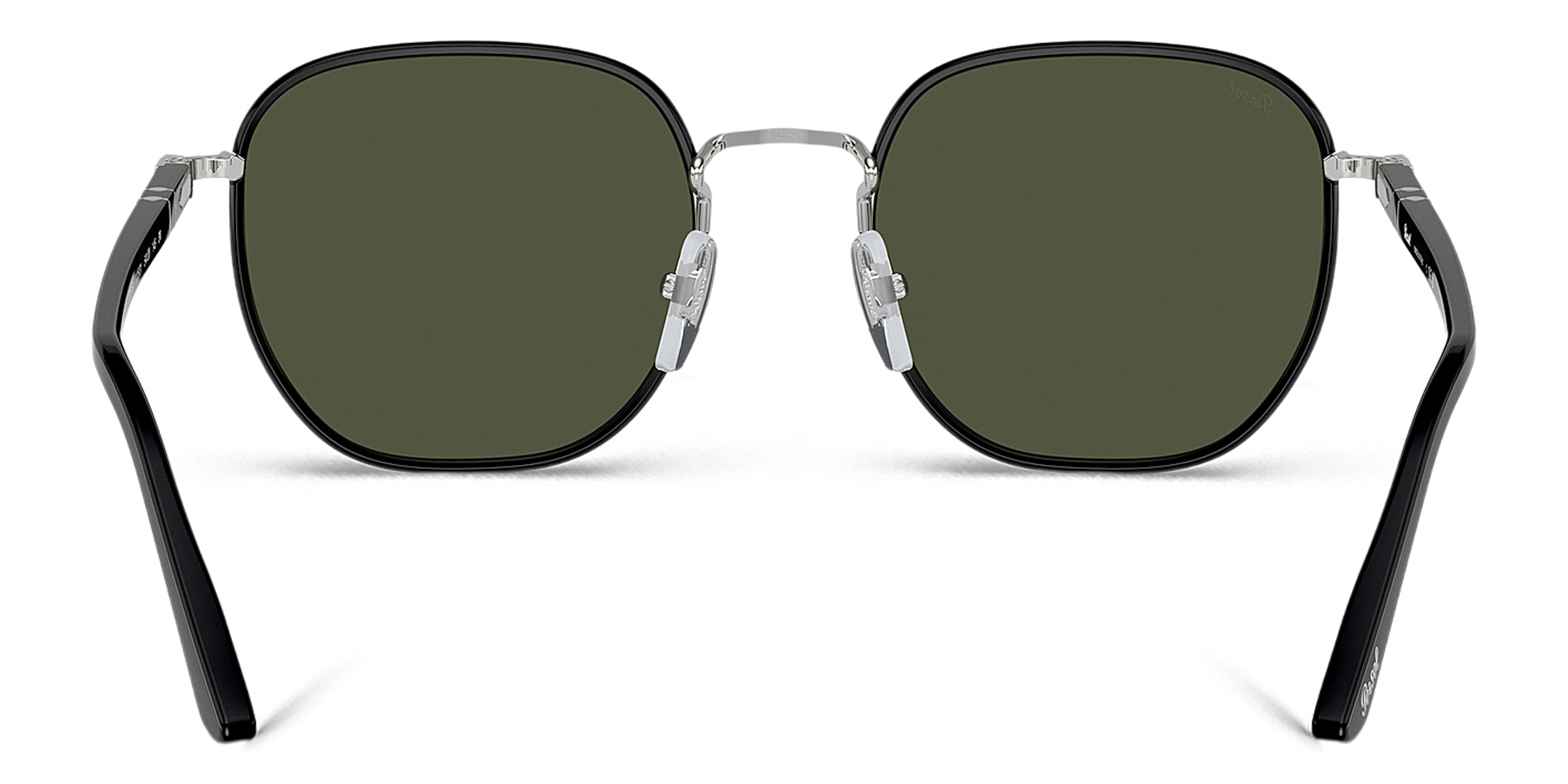 PERSOL Unisex Irregular Sunglasses in Black – Product Photo 4