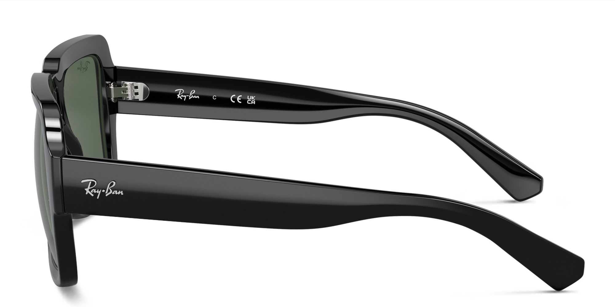 Shop Ray-Ban Magellan Unisex Square Sunglasses in Black online.