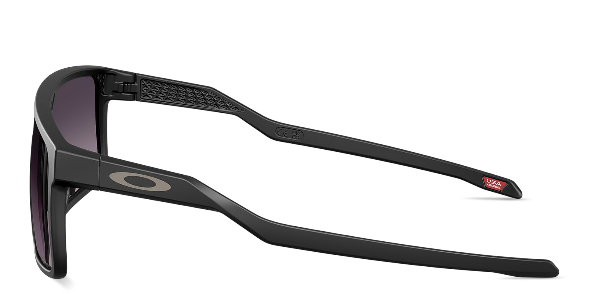 Shop Oakley Helux Rectangle Sunglasses in Black online.