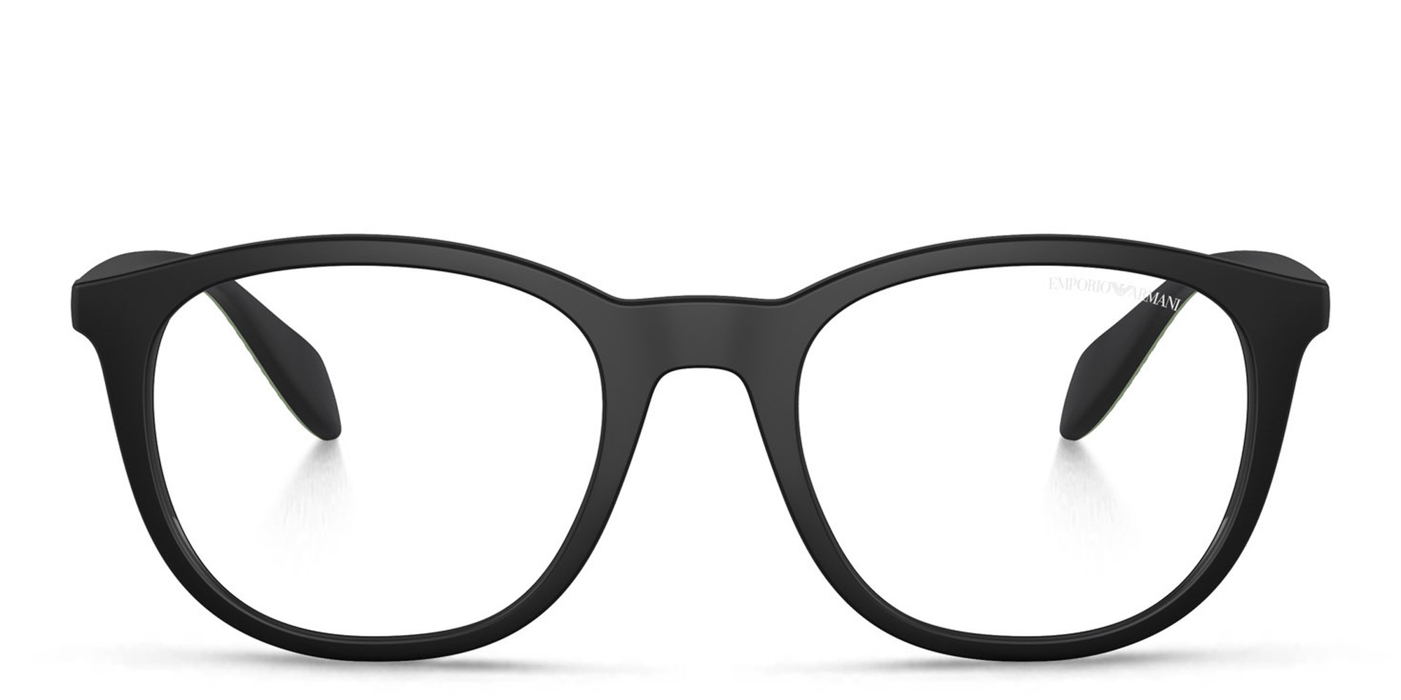 Emporio Armani Round Eyeglasses in Black – Product Photo 1