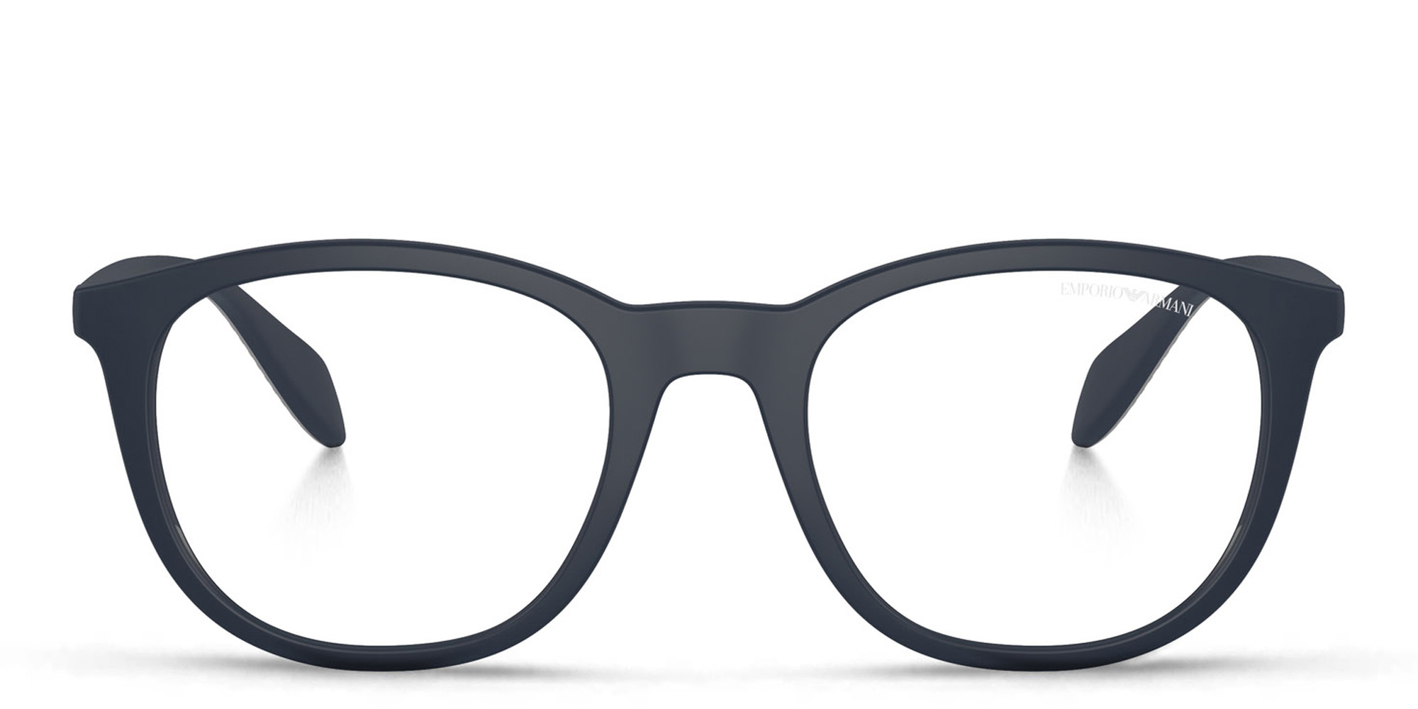 Emporio Armani Round Eyeglasses in Blue – Product Photo 1