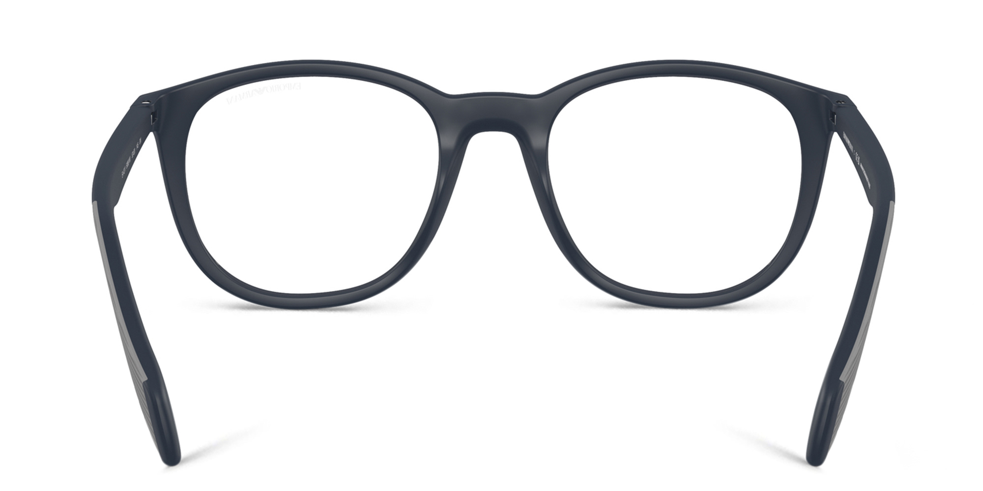Emporio Armani Round Eyeglasses in Blue – Product Photo 4