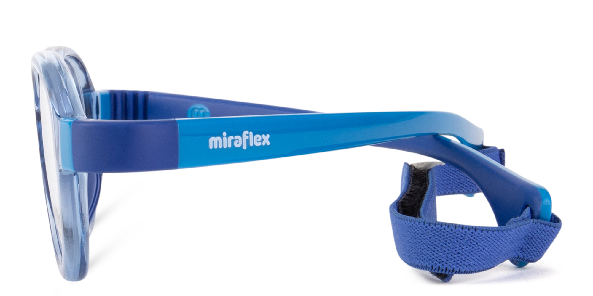 Shop Mira Flex Kids Round Eyeglasses in Blue online.