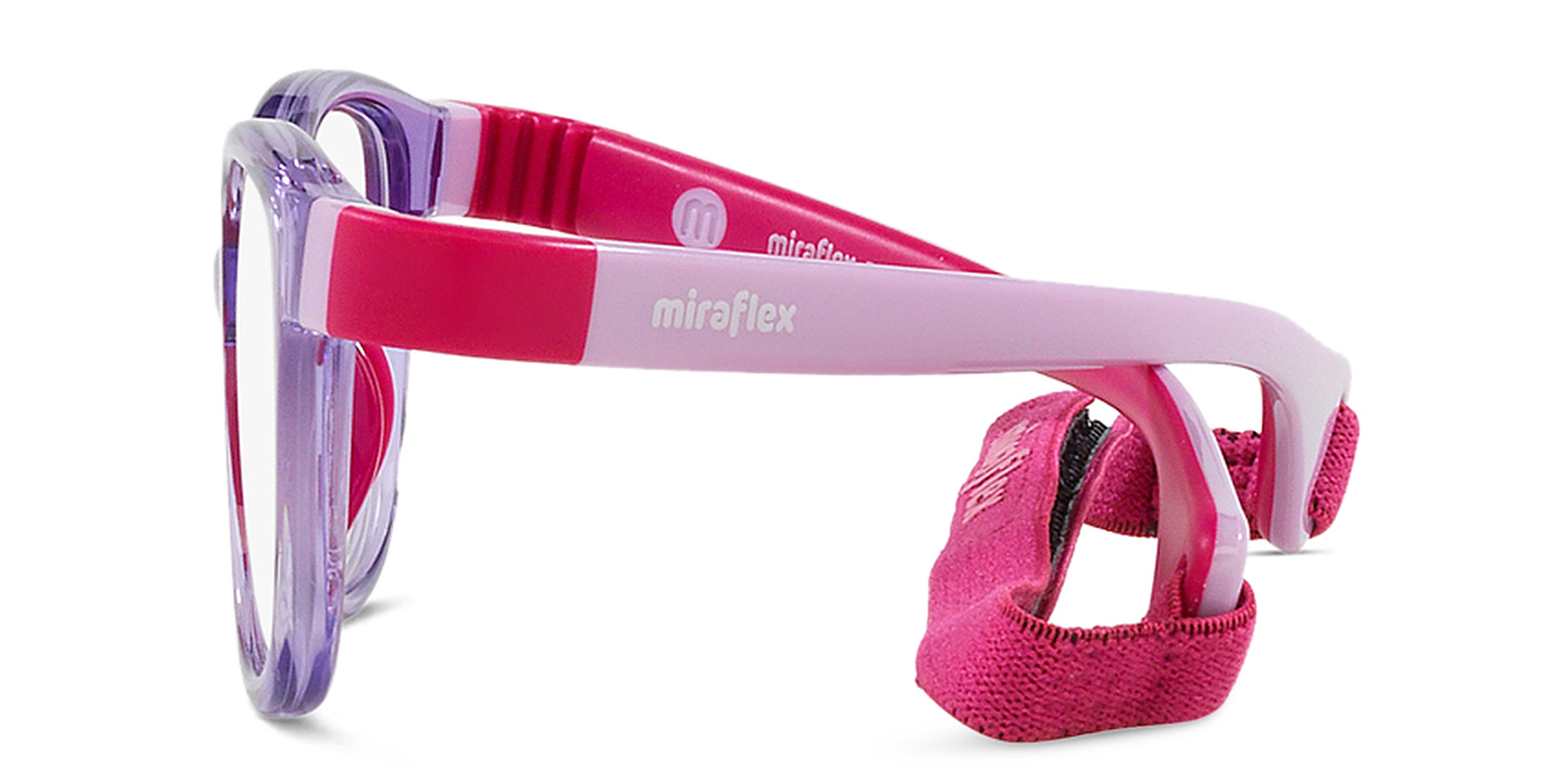 Shop Mira Flex Logo Kids Square Eyeglasses in Purple online.