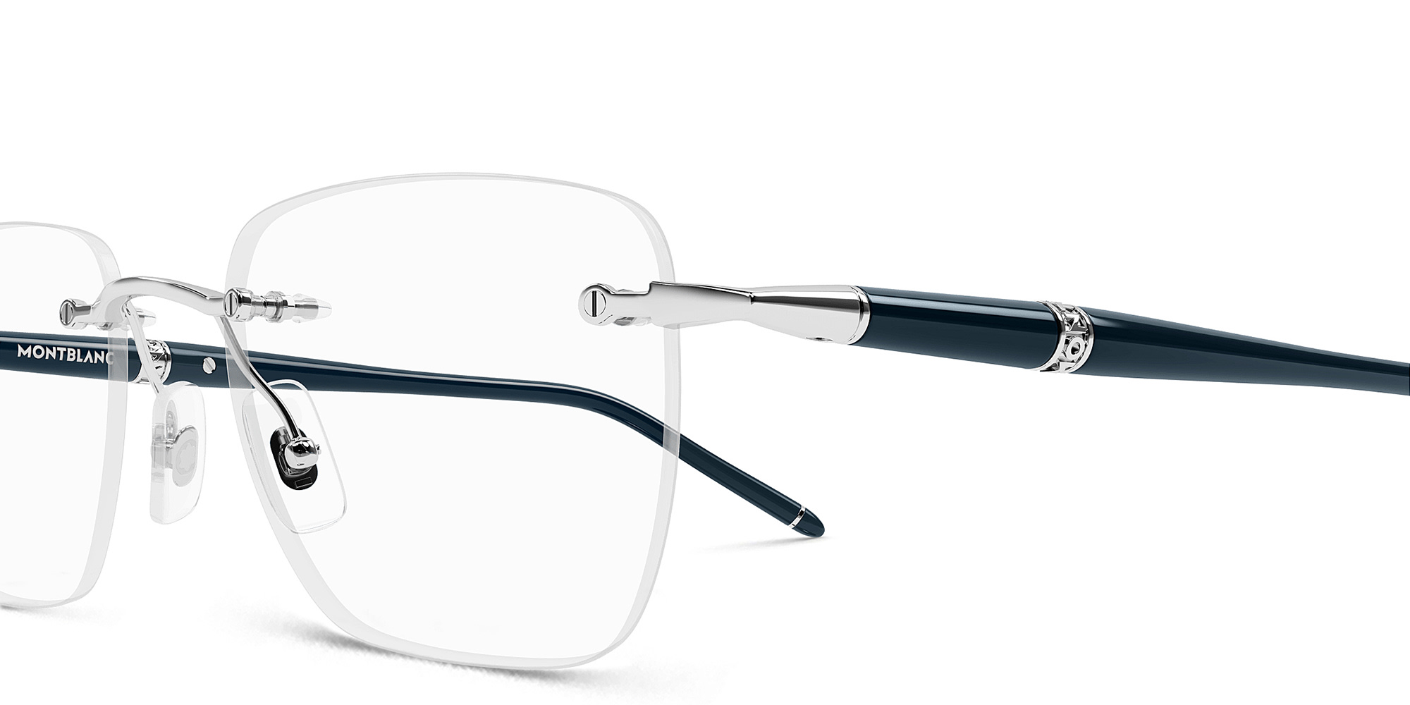 Meisterstuck Rimless Rectangle Eyeglasses
